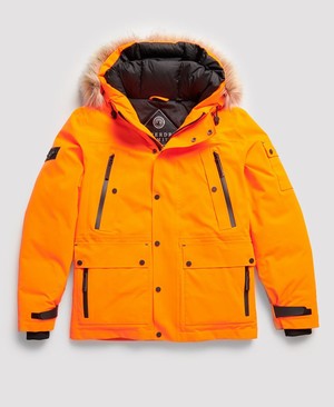 Superdry Waterproof Premium Ultimate Down Férfi Kabát Narancssárga | DFUJS1932